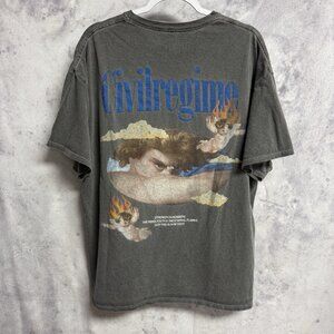 Civil Regime T Shirt Mens XL 24x28.5 Gray Short Sleeve Streetwear